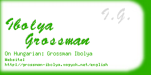 ibolya grossman business card